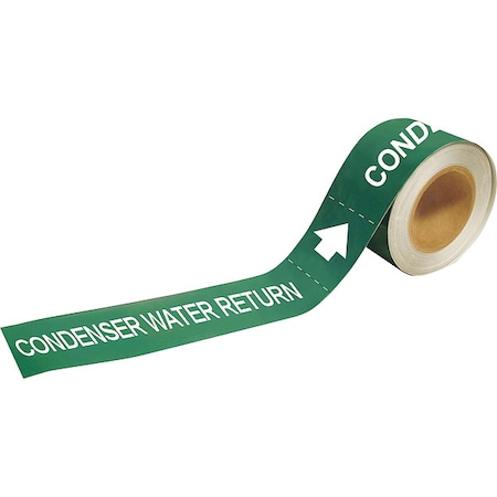 Pipe Marker, Condenser Water Return, 2 In. MPN:73882