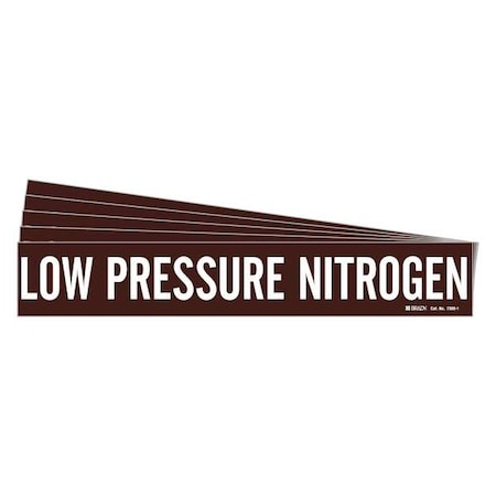 Pipe Marker, Low Pressure Nitrogen, PK5, 7389-1-PK MPN:7389-1-PK