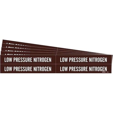 Pipe Marker, Low Pressure Nitrogen, PK5, 7389-4-PK MPN:7389-4-PK