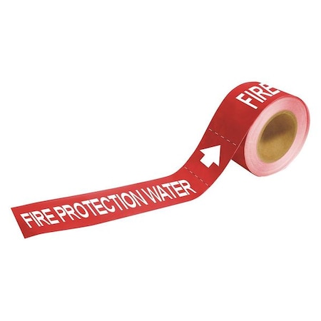 Pipe Marker, Fire Protection Water, 2 In.H MPN:73891