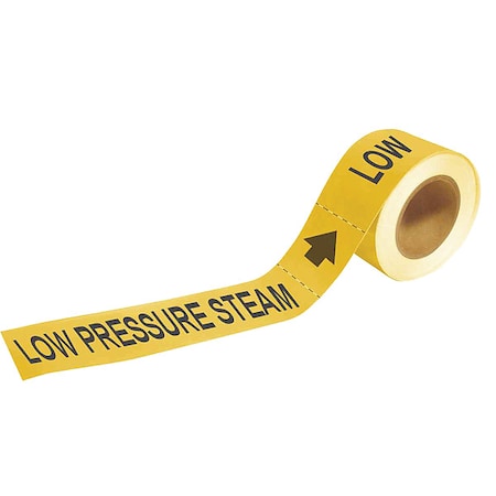 Pipe Marker, Low Pressure Steam, 2 In.H MPN:73906