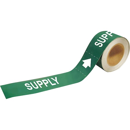 Pipe Marker, Supply, 2 In.H, 73933 MPN:73933