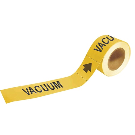 Pipe Marker, Vacuum, 2 In.H, 73937 MPN:73937