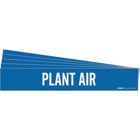 Pipe Marker, Adhesive, White, Plant Air, PK5, 7399-1HV-PK MPN:7399-1HV-PK