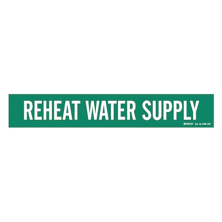 Pipe Markr, Reheat Water Return, 2 1/4in H MPN:7405-1