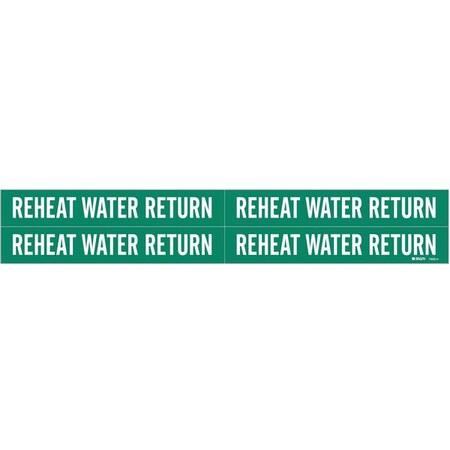 Pipe Markr, Reheat Water Return, 1 1/8in H MPN:7405-4
