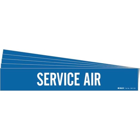 Pipe Marker, White, Service Air, PK5, 7407-1HV-PK MPN:7407-1HV-PK