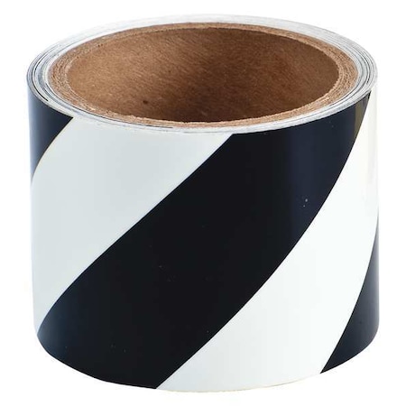 Floor Marking Tape, Polyester, No Legend, Black, 3 in W., 8 mil Thickness MPN:76431