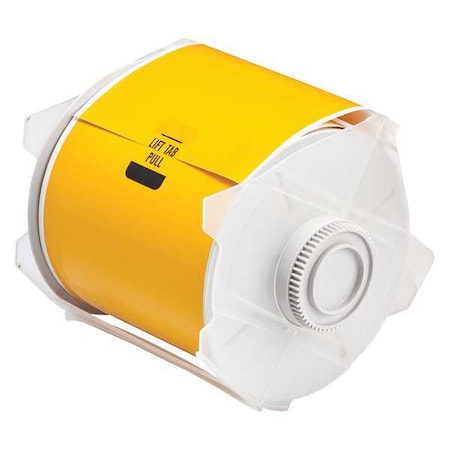 Label Tape Cartridge, Yellow, Labels/Roll: Continuous MPN:76619