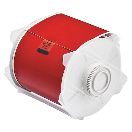 Label Tape Cartridge, Red, Labels/Roll: Continuous MPN:76623