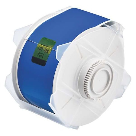 Label Tape Cartridge, Blue, Labels/Roll: Continuous MPN:76628