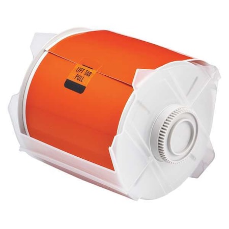 Label Tape Cartridge, Orange, Labels/Roll: Continuous MPN:76635