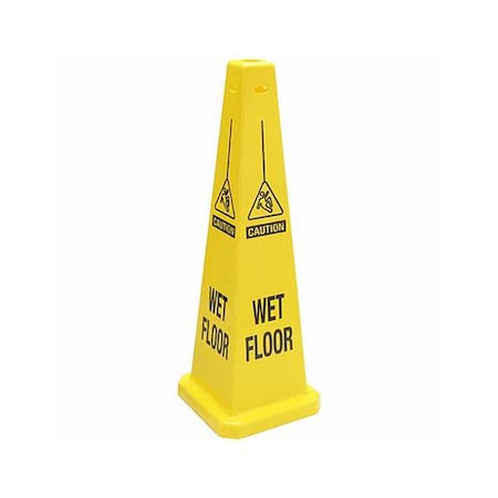 Warning System Floor Cone, 35 in H, Plastic, 77202 MPN:77202