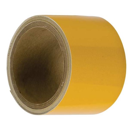 Reflective Marking Tape, vinyl, No legend, Yellow, 3