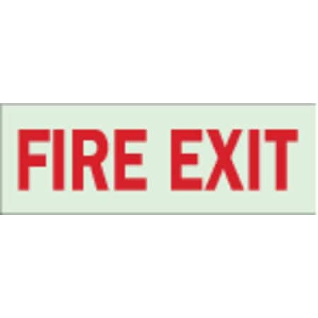 Fire Exit Sign, Polyester, 10