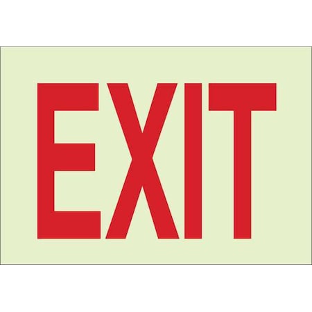 Exit Sign, Plastic, 10
