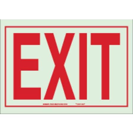 Exit Sign, Plastic, 14
