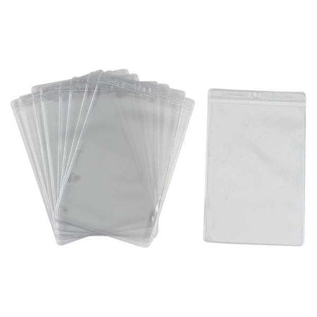 Shop Envelope, Vinyl, 8 1/2 in H x 5 1/2 in W, Clear, 10 PK MPN:81764