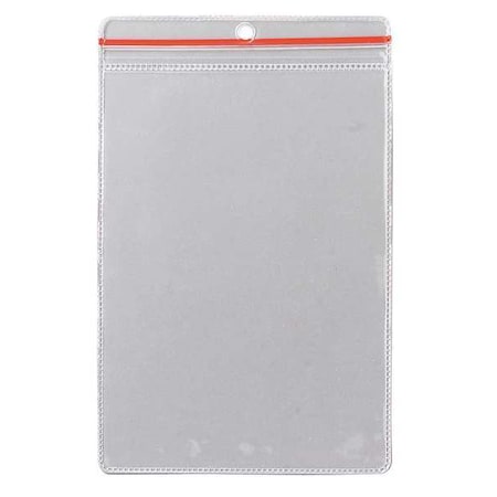 Zip Lock Env, 8-1/2 x 5-1/2 In, Clear, PK10, 81768 MPN:81768