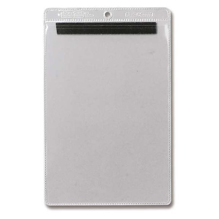 Job Envelope, Vinyl, 6 1/2 in H x 4 1/2 in W, Clear, 10 PK MPN:81769