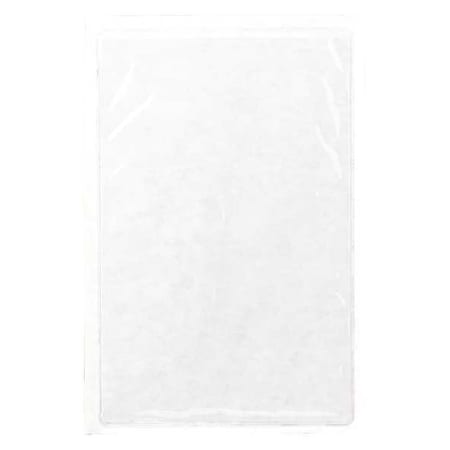 Tag Envelope, Vinyl, 6 1/2 in H x 4 1/2 in W, Clear, 10 PK MPN:81771