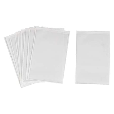 Shop Envelope, Vinyl, 8 1/2 in H x 5 1/2 in W, Clear, 10 PK MPN:81772