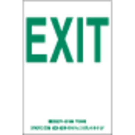 Floor Sign, Polyester, Solid, Green, 4 in W., 4