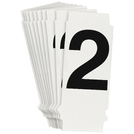NumberLabel, 1-3/4inH, 7/8inW, PK10 MPN:8200P-2