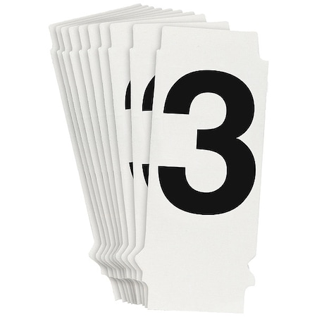 NumberLabel, 1-3/4inH, 7/8inW, PK10 MPN:8200P-3