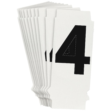NumberLabel, 1-3/4inH, 7/8inW, PK10 MPN:8200P-4