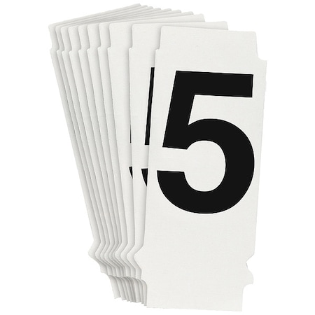 NumberLabel, 1-3/4inH, 7/8inW, PK10 MPN:8200P-5