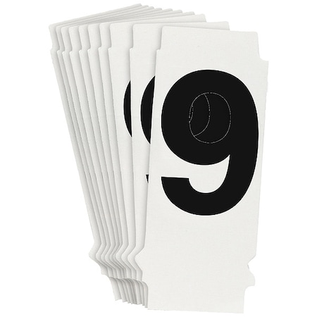 NumberLabel, 1-3/4inH, 7/8inW, PK10 MPN:8200P-9