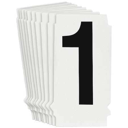 NumberLabel, 1-1/2inH, 7/8inW, PK10 MPN:8205P-1