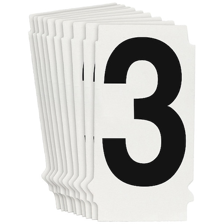 NumberLabel, 1-1/2inH, 1-1/4inW, PK10 MPN:8205P-3