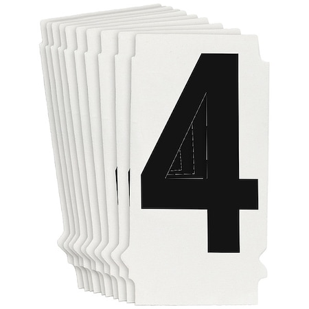 NumberLabel, 1-1/2inH, 1-3/8inW, PK10 MPN:8205P-4