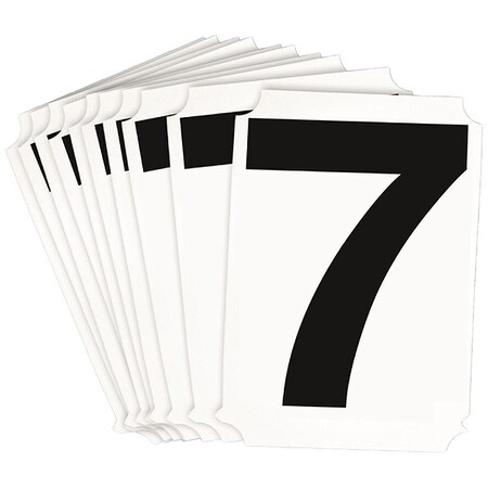 NumberLabel, Polyester, 3inH, 2-1/2inW, PK10 MPN:8215P-7