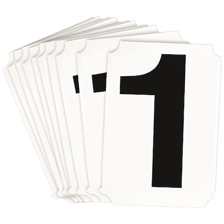 NumberLabel, Polyester, 4inH, 2-1/4inW, PK10 MPN:8220P-1
