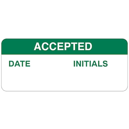 Inspction Lbl, 5/8inHx1-1/2inW, Poly, PK364, 82586 MPN:82586