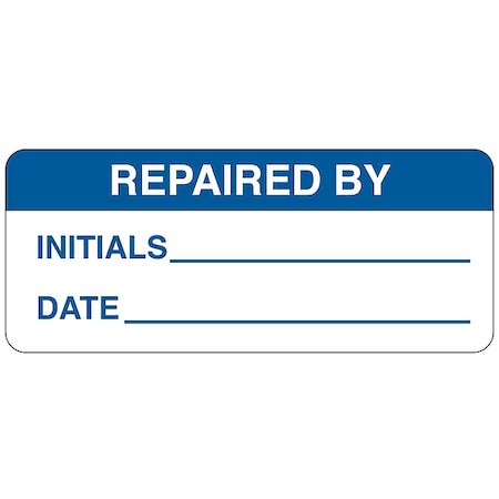 Inspction Lbl, 5/8inHx1-1/2inW, Poly, PK364, 82593 MPN:82593