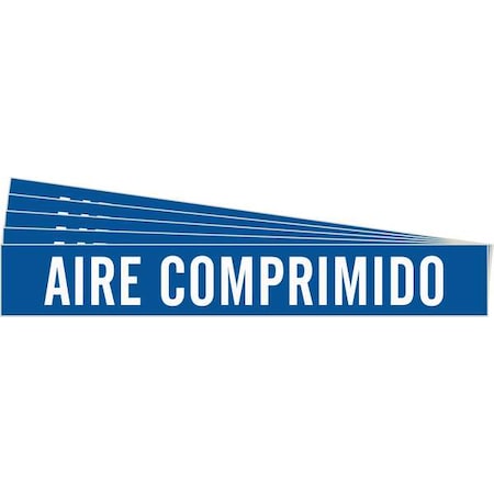 Pipe Marker, White, Aire Comprimido, PK5, 83421-PK MPN:83421-PK