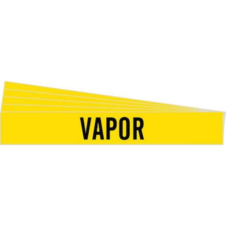 Pipe Marker, Adhesive, Black, Vapor, PK5, 83530-PK MPN:83530-PK