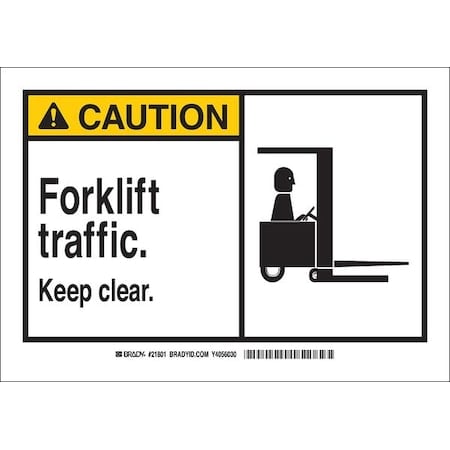 Safety Sign Label, 3-1/2 x 5, Self-Adhes., 83929 MPN:83929
