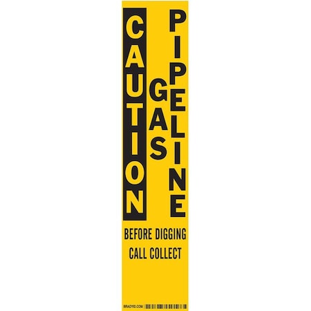 Warning Stake Label, 14 In. H, 3 In. W MPN:85406