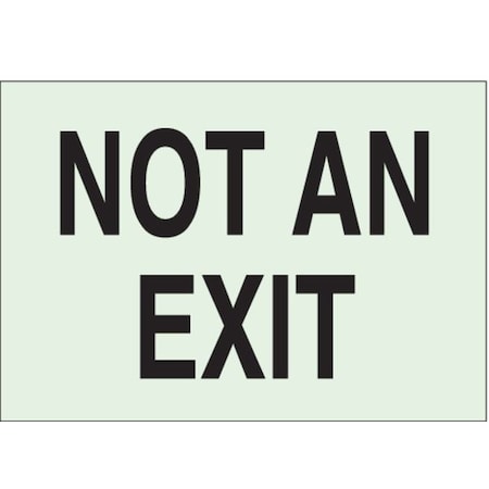 Exit Sign, Plastic, 14