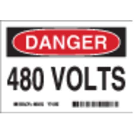 Equipment Label, 3-1/2 In. H, PK5, 86060 MPN:86060