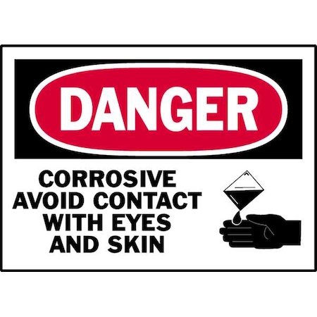 Warning Label, 3 1/2 in H, 5 in W, Polyester, Horizontal Rectangle, English, 86123, PK5 MPN:86123