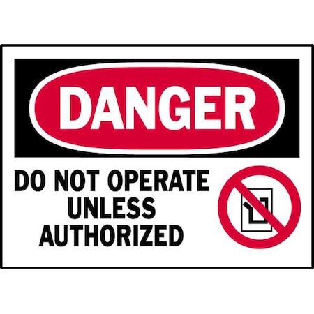 Danger Label, Instruction, 5 In. W, PK5, 86129 MPN:86129