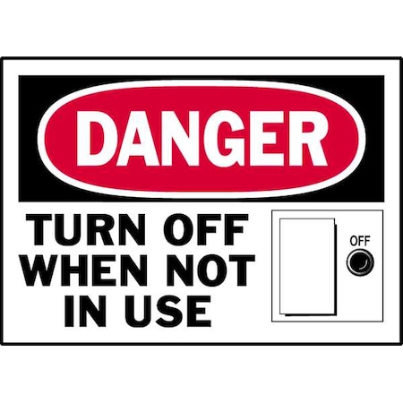 Danger Label, Instruction, 5 In. W, PK5, 86149 MPN:86149