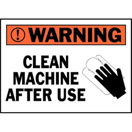 Machine/Equipment Label, 3-1/2 In. H, PK5, 86155 MPN:86155