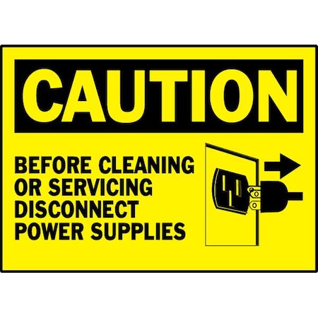 Equipment Label, Black/Yellow, PK5, 86174 MPN:86174